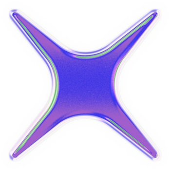 Holographic Chrome Decorative Cross