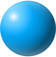 3D Blue Ball